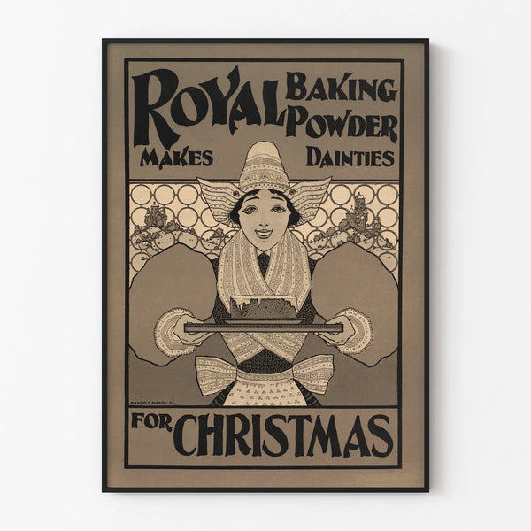 Poster vintage Royal Baking Powder per decorazione murale
