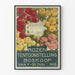 Poster vintage dell'esposizione di rose a Boskoop 1913