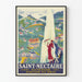 Poster vintage Saint-Nectaire Casino Auvergne Golf Station du Rein