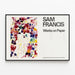 Poster Sam Francis Opere su Carta per decorazione murale contemporanea — quadro incorniciato alla parete