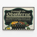 Poster vintage tedesco - Raccolta di semi di frutta per scuole e punti di raccolta — quadro incorniciato alla parete