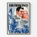Poster vintage di San Francisco con Clark Gable e Jeanette MacDonald