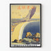 Poster Vintage Herons della Ferrovia Shantung - Decorazione Murale Natura e Viaggio