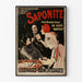 Poster vintage Saponite prodotto antisettico francese