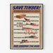Poster vintage Save Timber Bois de Guerre