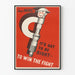 Poster Vintage Says Mike: Deve essere giusto per vincere la battaglia