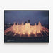 Poster Fontaine illuminata e Skyline di Jacksonville in serata — quadro incorniciato alla parete