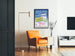 Poster pubblicitario vintage letterario in olandese