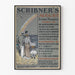 Poster Vintage Scribner's Numero di Fiction di Agosto