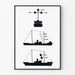 Poster decorativo segnali nautici per navigazione marittima