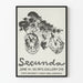 Poster d'arte astratta Secunda 1973 Galerie 219 Buffalo