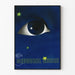 Poster vintage Sedobrol Roche con occhio e stelle