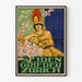 Poster vintage Seiden Grieder Zurigo per decorazione murale elegante
