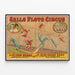 Poster vintage Sells Floto Circus - The Flying Wards con Miss Mamie Ward — quadro incorniciato alla parete