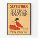 Poster vintage settembre Peterson Magazine conferenza tranquilla