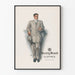 Poster vintage Society Brand Clothes 1910 uomo in abito