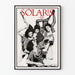 Poster Solaris Dance Theatre Musica vintage in bianco e nero