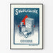Poster pubblicitario vintage Solucalcine Coirre cloruro di calcio