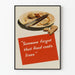 Poster vintage di sensibilizzazione allo spreco alimentare