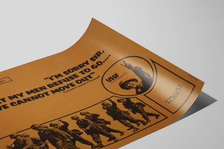 Poster Son Chan Valley Vietnam - Soldati in marcia e citazione militare — vista dell’opera