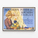 Poster vintage Southern Foods for Northern Tables di American Railway Express — quadro incorniciato alla parete