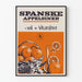 Poster vintage di arance spagnole vitamina C