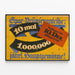 Poster vintage Spar-Prämienanleihe 10 volte 1.000.000 di premi principali — quadro incorniciato alla parete