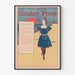 Poster vintage Philadelphia Sunday Press 1895 - Decorazione murale retrò