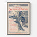 Poster vintage Philadelphia Sunday Press 1896 decorazione murale