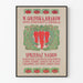 Poster vintage vendita di semi di verdure a Cracovia