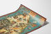 Poster cartografico vintage Sri Lanka Ceylan tè e industrie