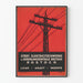 Poster vintage elettricità industriale Rostock