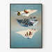 Poster decorativo calendario vacanze schizzo artistico