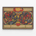 Poster Mappa delle Costellazioni Stellate Vintage — quadro incorniciato alla parete