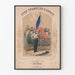 Poster vintage Star Spangled Banner con soldato e drappo americano