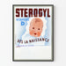 Poster vintage STEROGYL Vitamina D per neonato