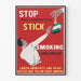 Poster Stop Smoking - Poster Vintage Anti-Fumo