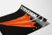 Poster vintage ombrello Stovédine in rosso e nero