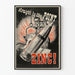 Poster vintage industriale zinc