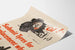 Poster vintage che segnala la sostituzione delle gomme lisce