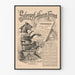Poster vintage cavallo scrittore 1889