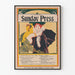 Poster vintage Sunday Press Philadelphia 1896