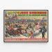 Poster vintage John Robinson Circus - Spettacolo in 3 anelli e 2 palcoscenici — quadro incorniciato alla parete