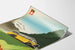 Poster vintage bus postale svizzero Alpes