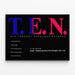 Poster T.E.N. NIH Thought Exchange Network Design essenziale — quadro incorniciato alla parete