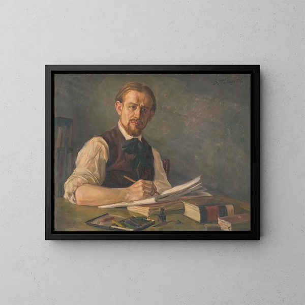J. Alexy come studente dell'Accademia di Praga - Stefan Polkorb — quadro incorniciato alla parete