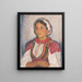 Femme de Lun - Stefan Polkorb — quadro incorniciato alla parete