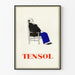 Poster vintage TENSOL Siesta Uomo Seduto su Sedia