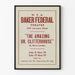 Poster vintage del teatro « The Amazing Dr. Clitterhouse » Baker Federal Theatre