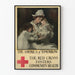 Poster vintage Croce Rossa Salute Comunitaria